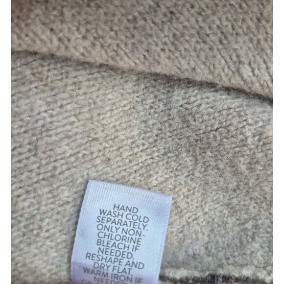 J.Jill Women's L Mocha Textured Paisley Pure Jill Curved Front Printed Cardi - Picture 12 of 12